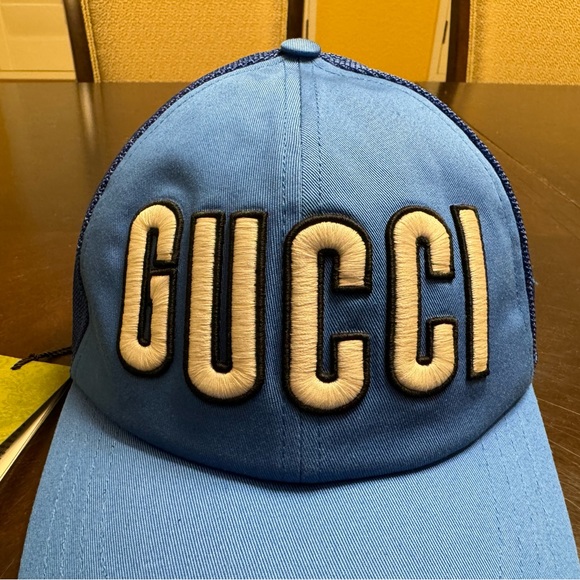 New Authentic Gucci Logo Baseball Hat Size L - Picture 5 of 16
